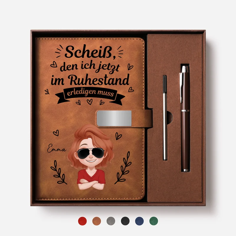 Scheiß Den Ich Jetzt Im Ruhestand Erledigen Muss - Personalisierte Geschenke Zum Ruhestand | Notizbuch Mit Stift