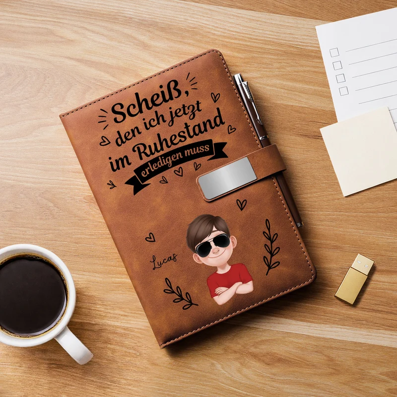 Scheiß Den Ich Jetzt Im Ruhestand Erledigen Muss - Personalisierte Geschenke Zum Ruhestand | Notizbuch Mit Stift