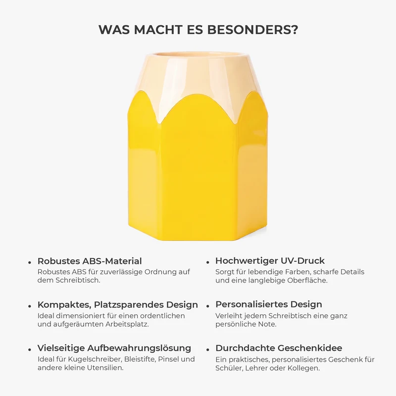 Lehrer Schulkind - Personalisiertes Geschenk | Stiftehalter