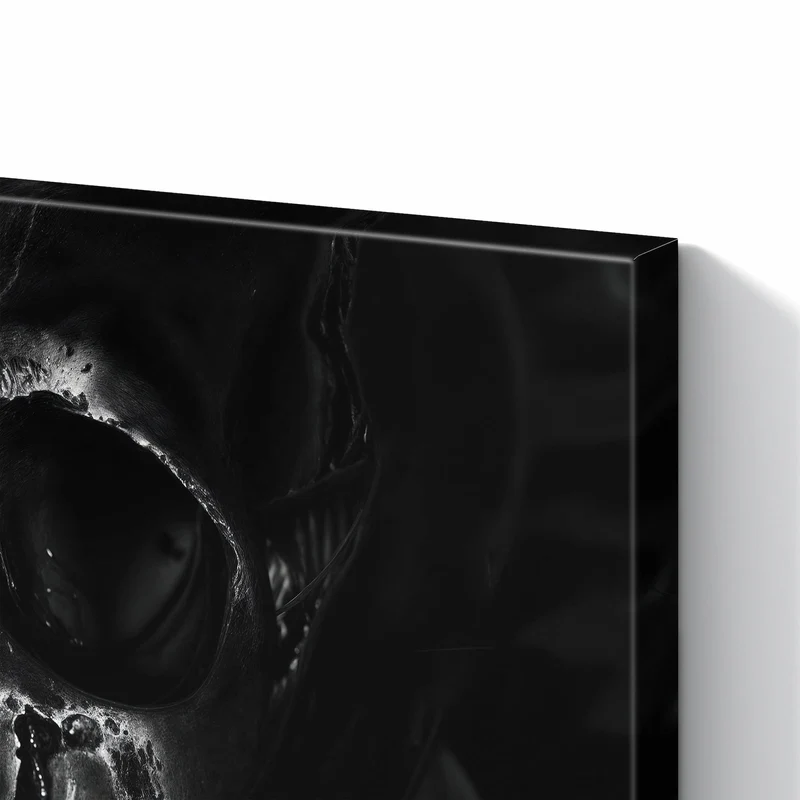 Metall Magnettafel - Dunkler Totenkopf