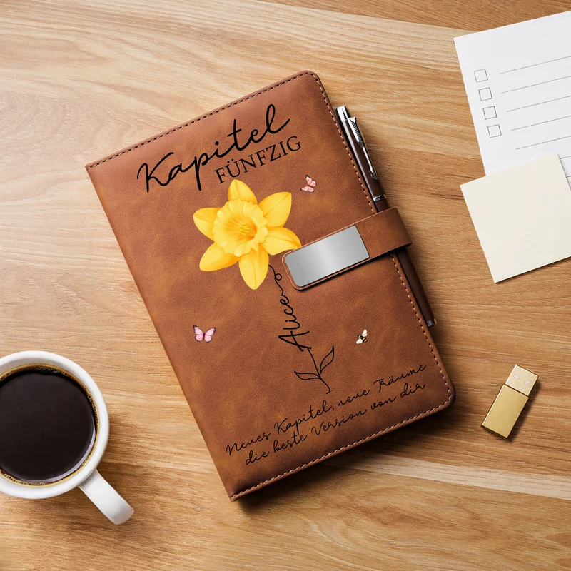 Neues Kapitel Neue Träume Die Beste Version Von Dir - Personalisierte Geburtstagsgeschenke | Notizbuch Mit Stift Beste Freundin