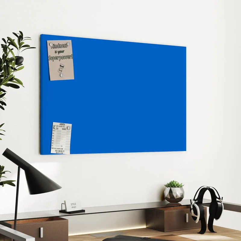 Metall Magnettafel - Enzianblau