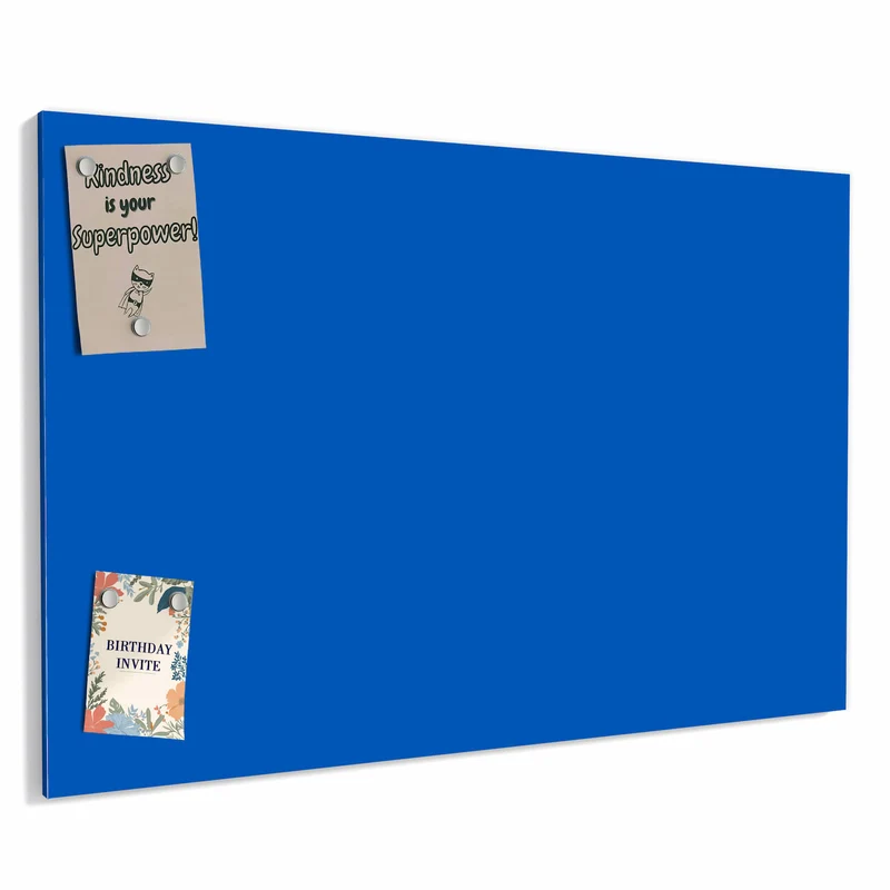 Metall Magnettafel - Kobaltblau