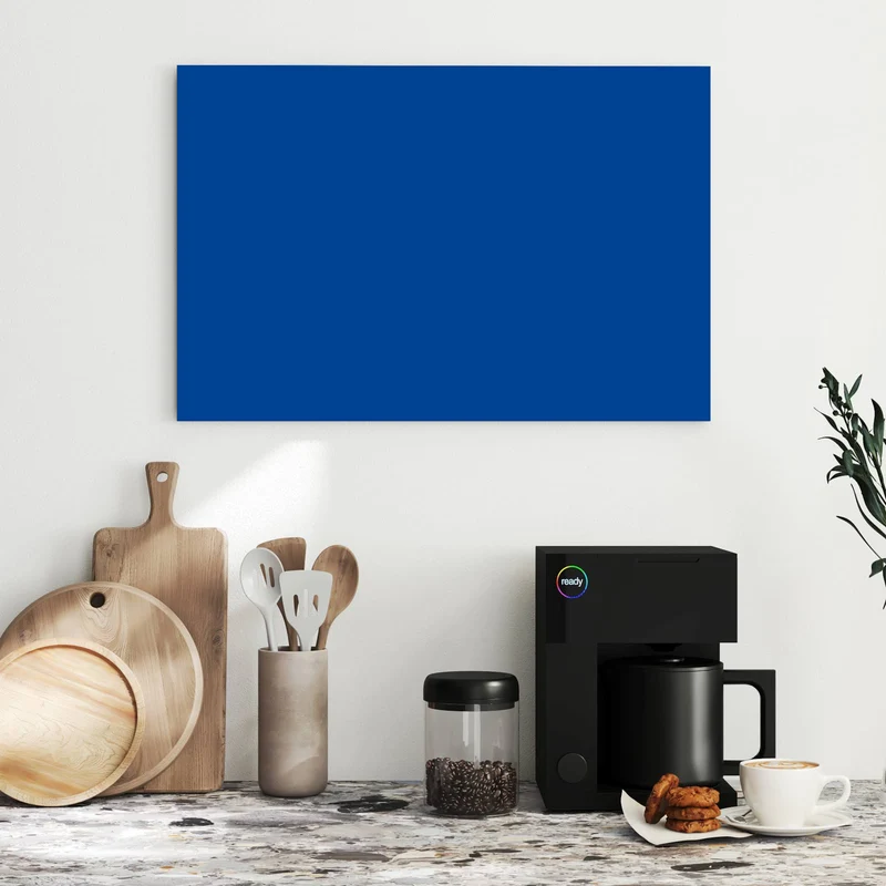 Metall Magnettafel - Saphirblau