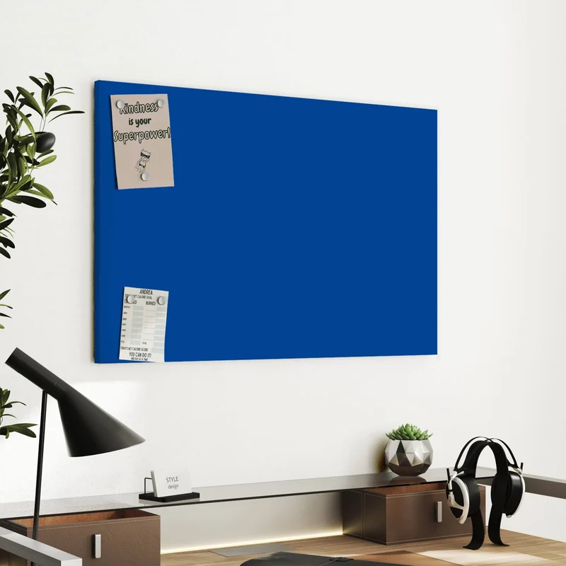 Metall Magnettafel - Saphirblau