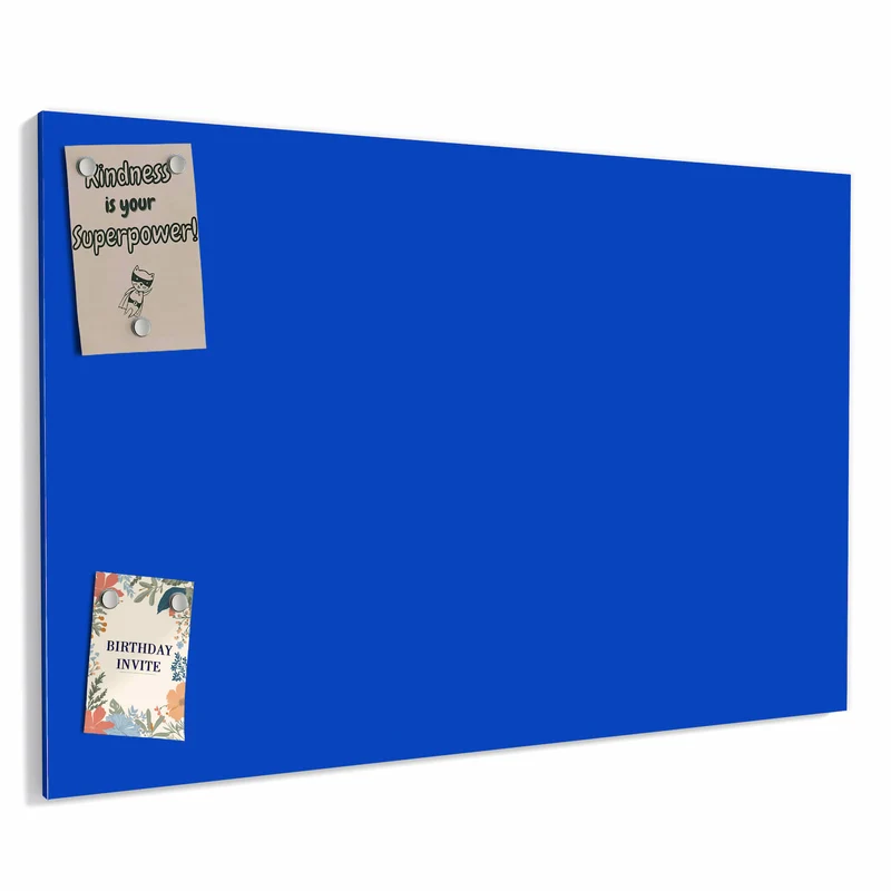 Metall Magnettafel - Kornblumenblau