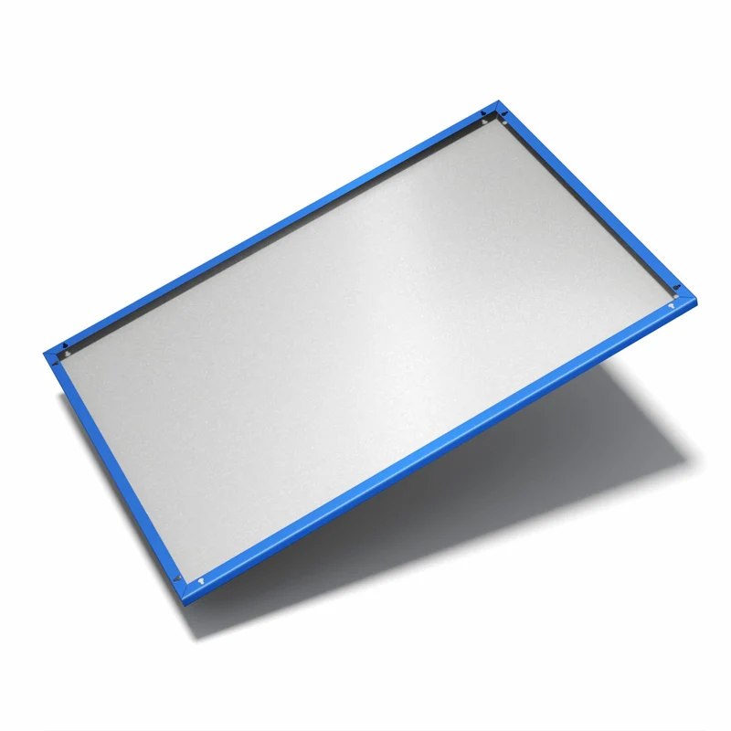 Metall Magnettafel - Kornblumenblau