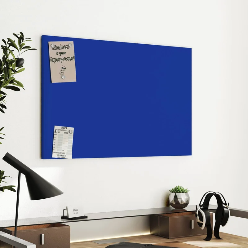 Metall Magnettafel - Königsblauer Hintergrund II