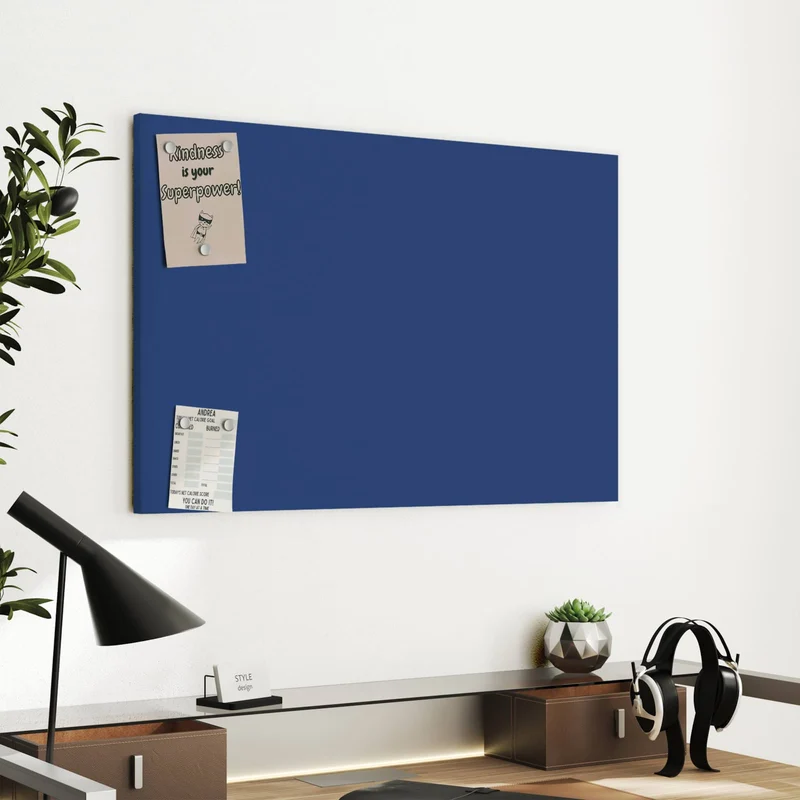 Metall Magnettafel - Jeansblau