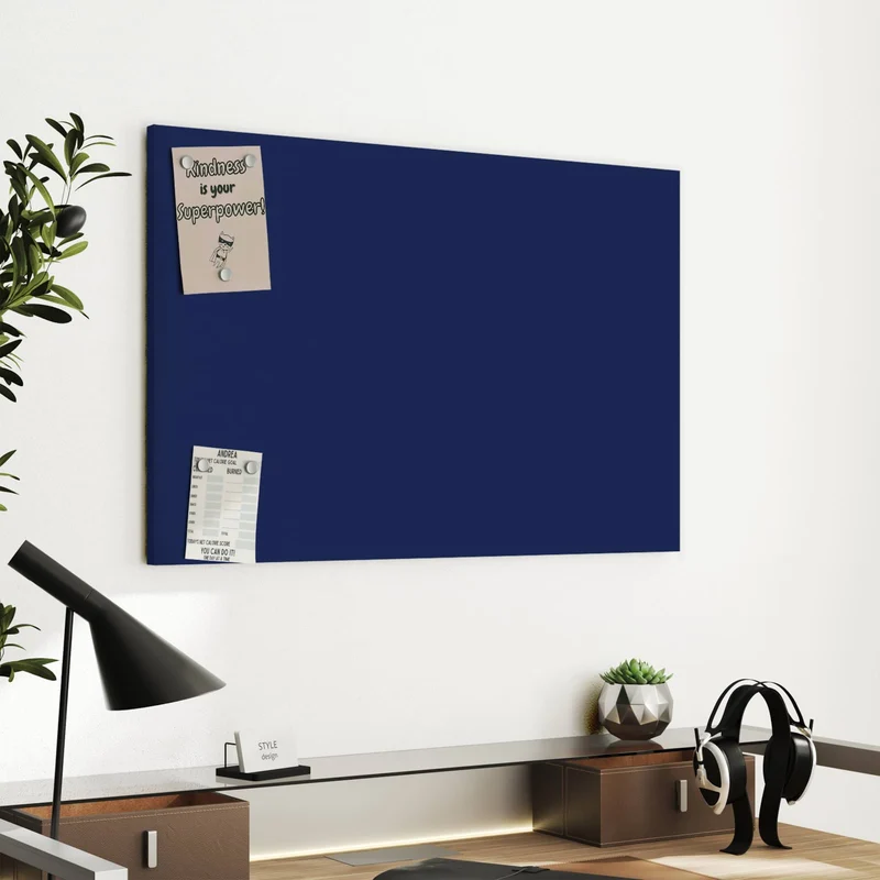 Metall Magnettafel - Tiefseeblau