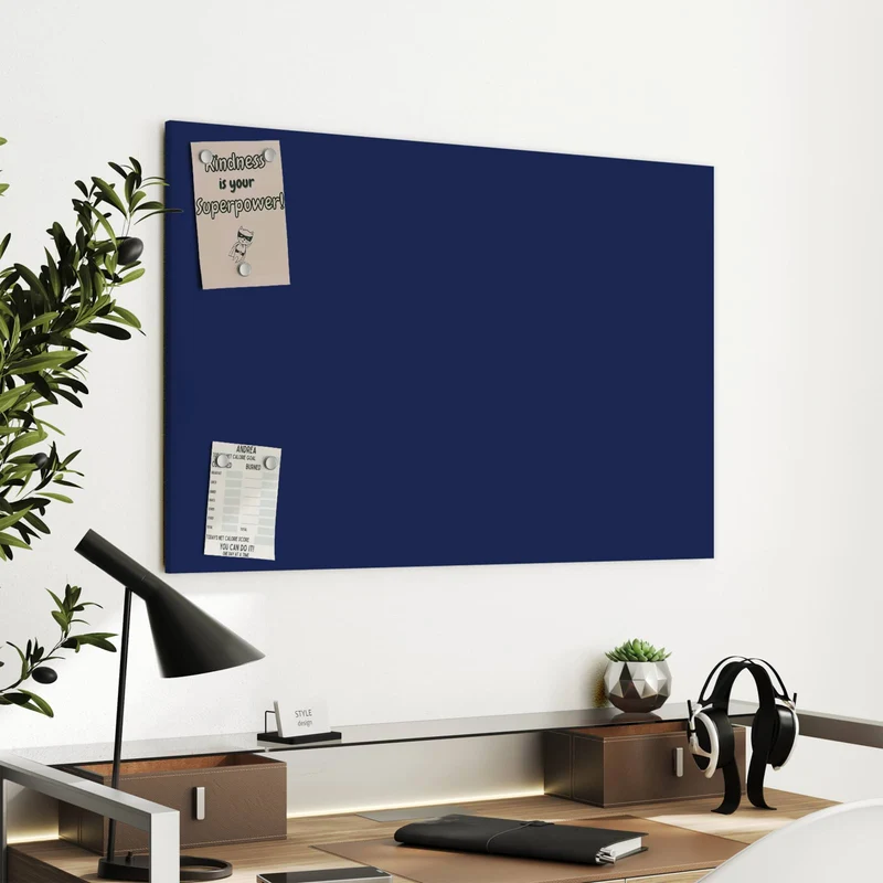 Metall Magnettafel - Tiefseeblau