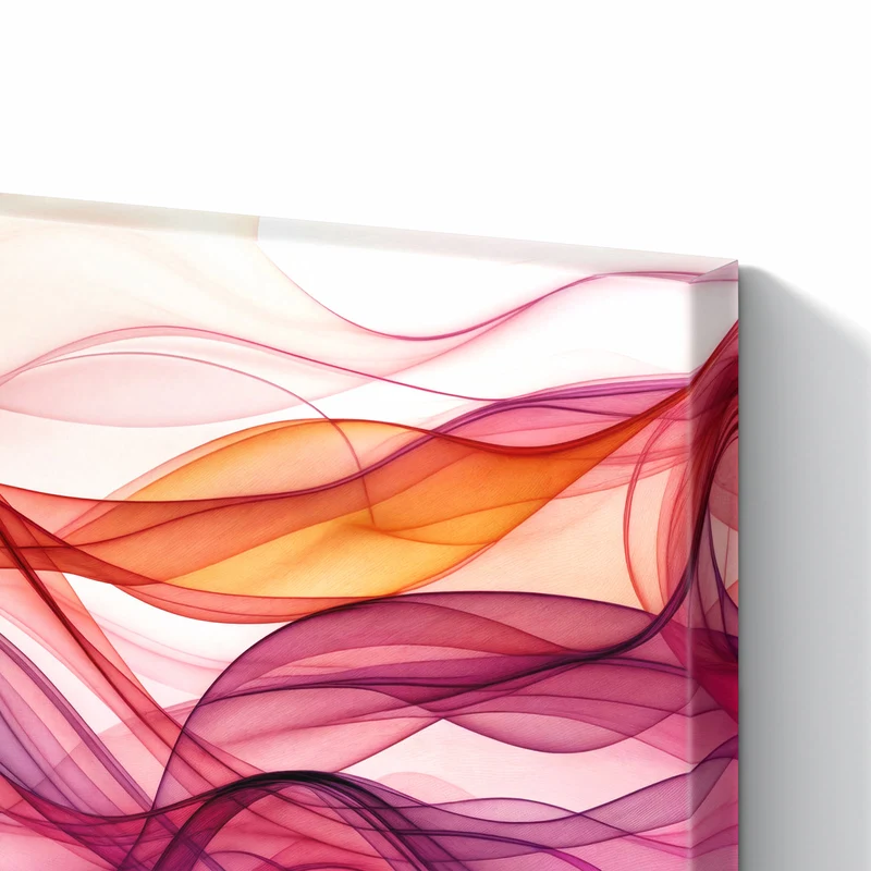 Metall Magnettafel - Magenta Schleier