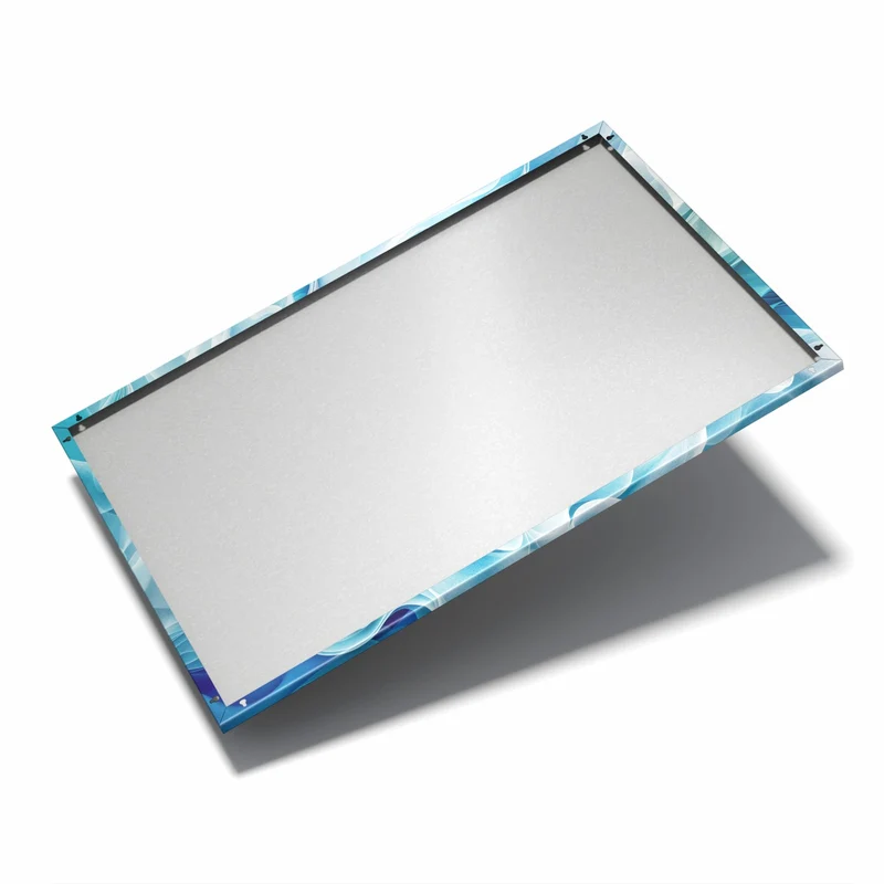 Metall Magnettafel - Wellen in Blau