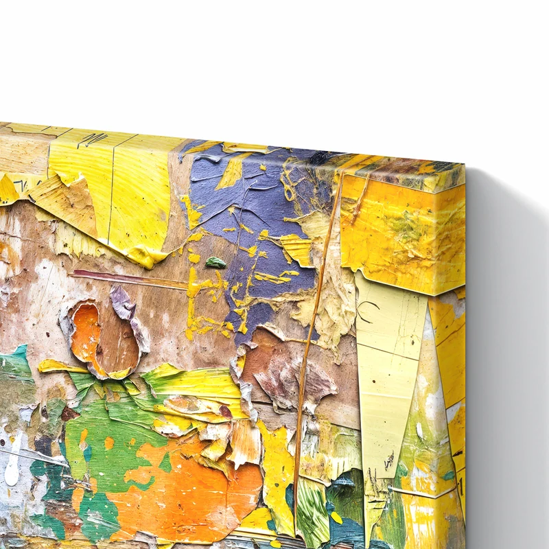 Metall Magnettafel - Abgerissene Plakate