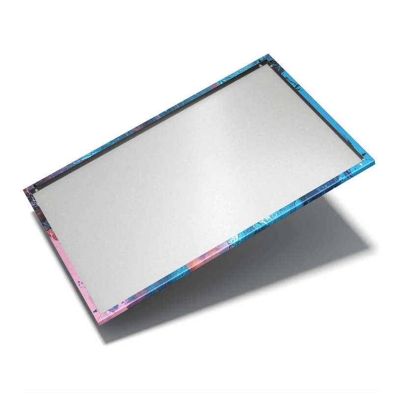 Metall Magnettafel - Gemaltes Auge in Blau