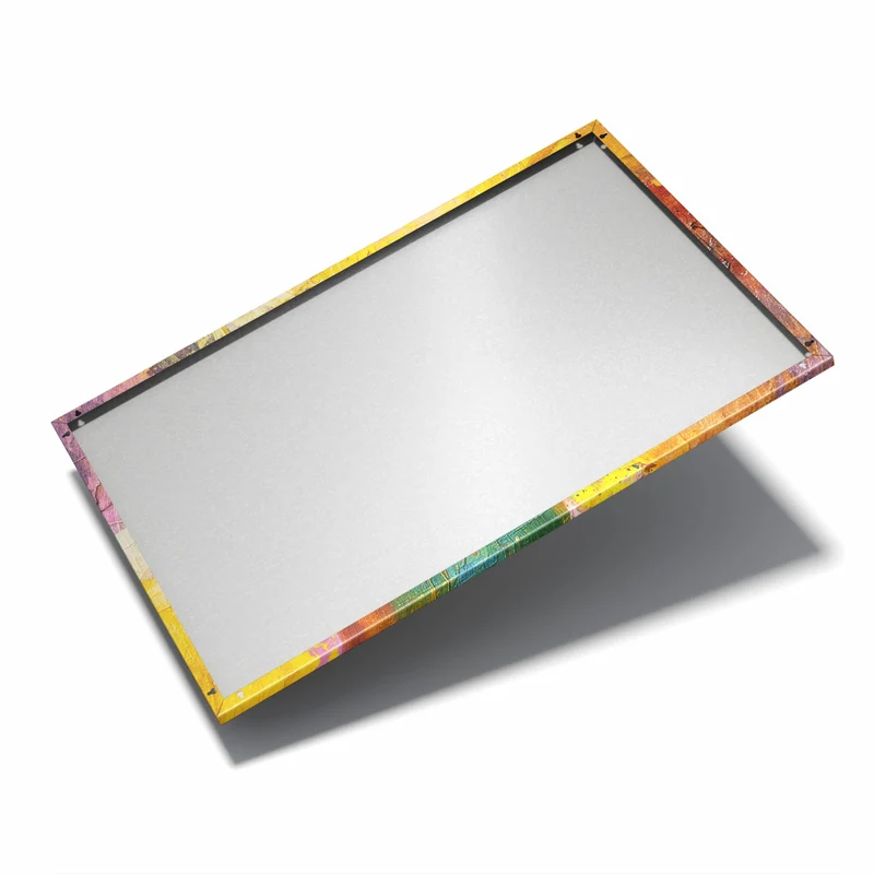 Metall Magnettafel - Farbflächen in Gelb