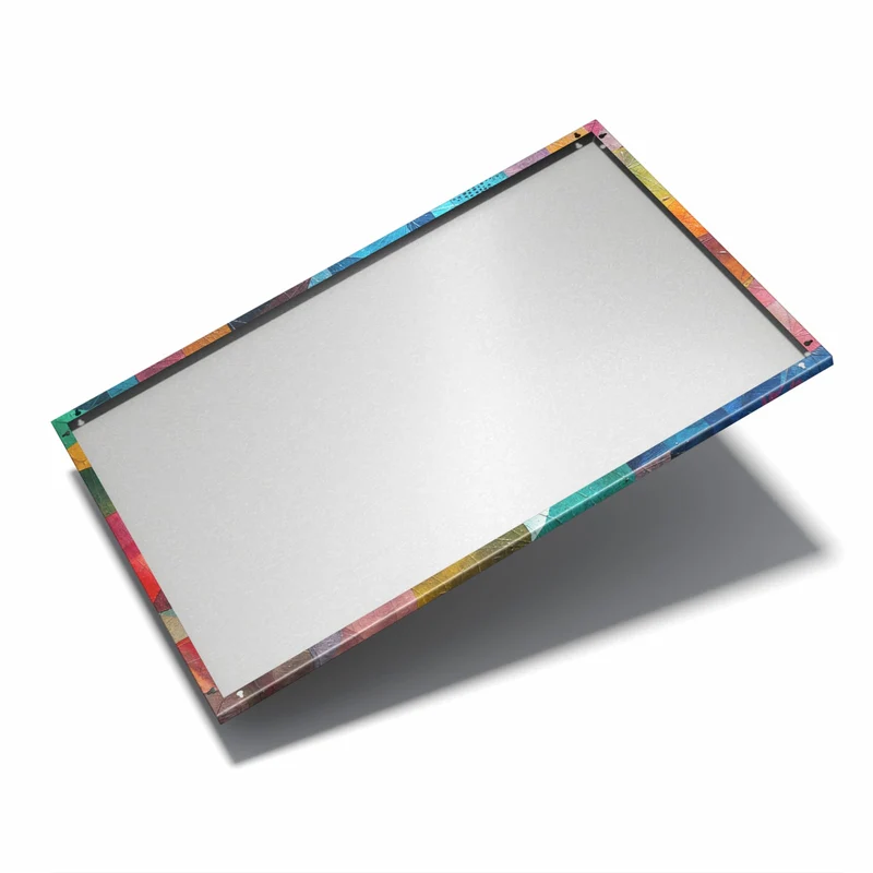 Metall Magnettafel - Kreise und Quadrate