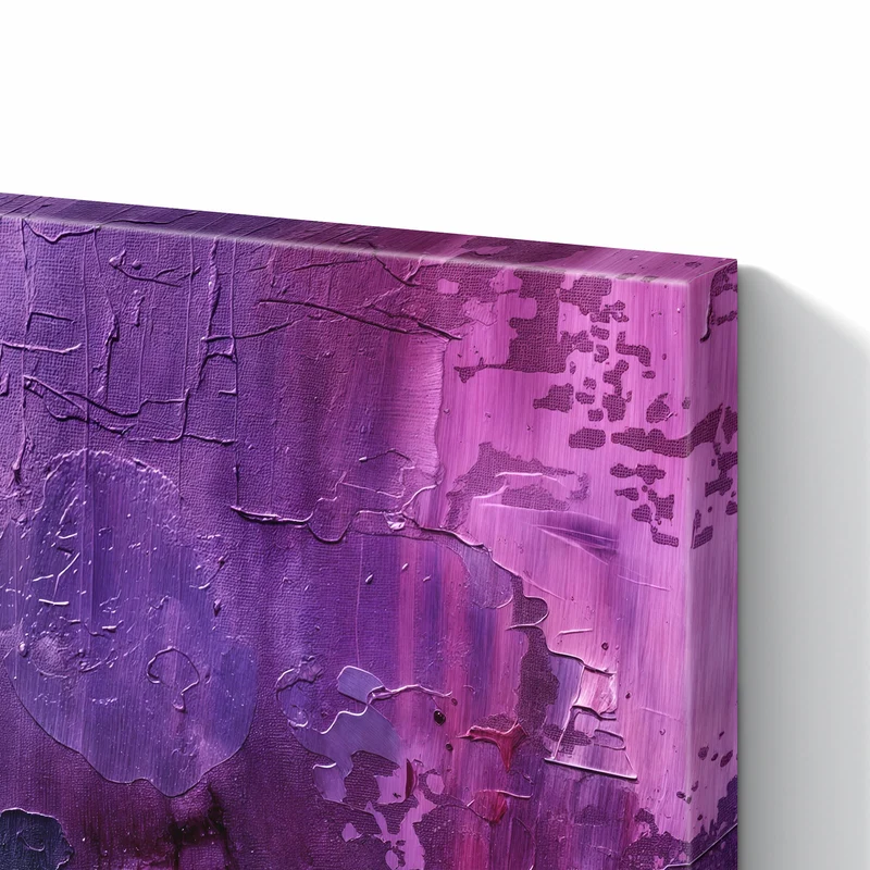 Metall Magnettafel - Violette Farbschichten
