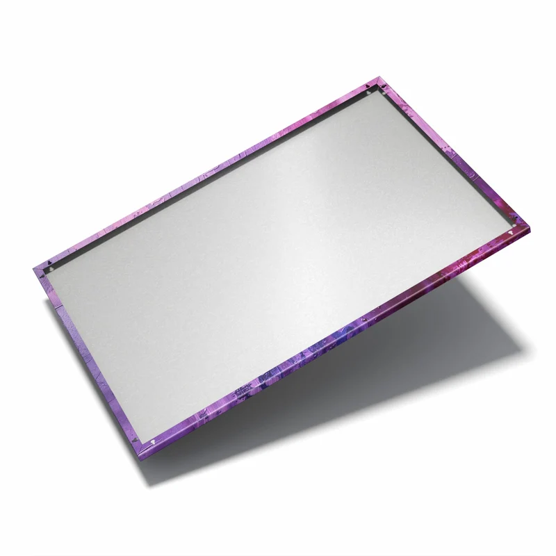 Metall Magnettafel - Violette Farbschichten