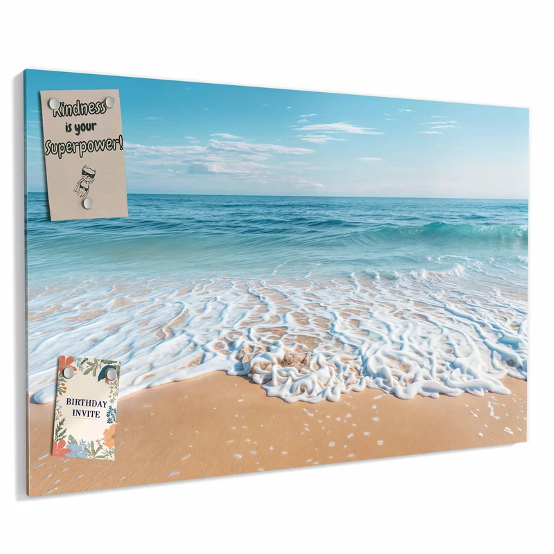 Metall Magnettafel - Auslaufende Welle
