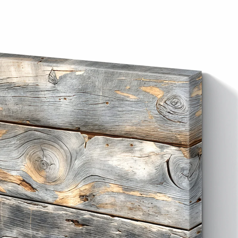 Metall Magnettafel - Graue Holzplanken