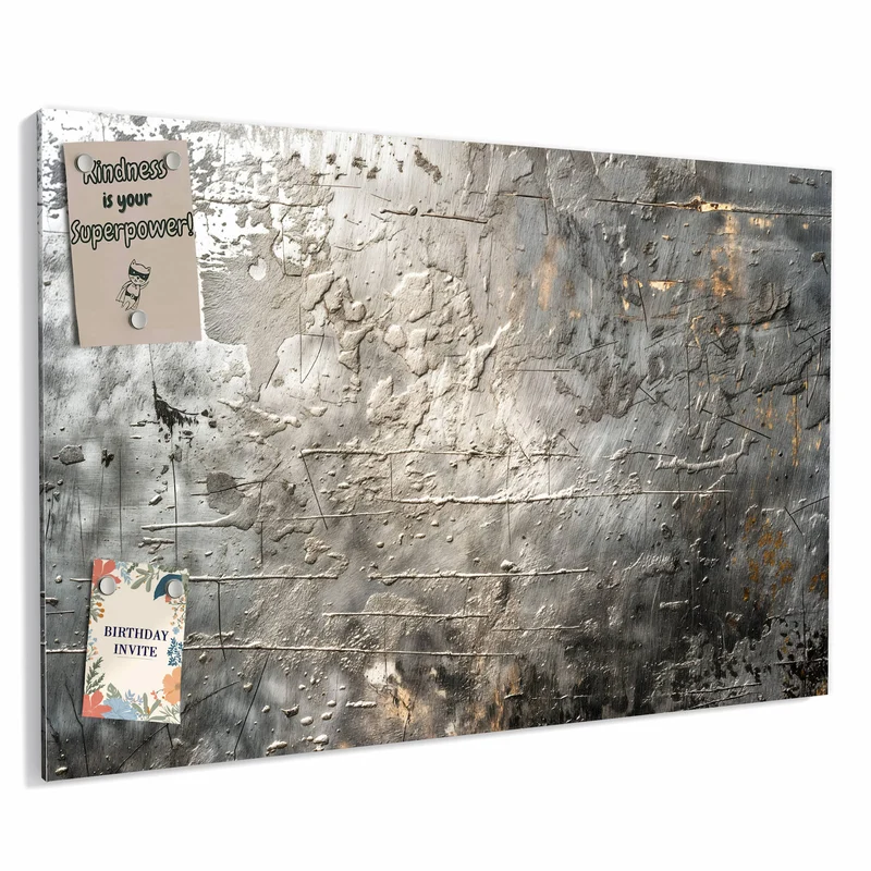 Metall Magnettafel - Gealtertes Metall