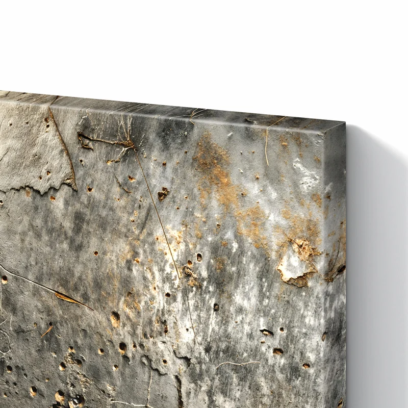 Metall Magnettafel - Zerfressenes Metall