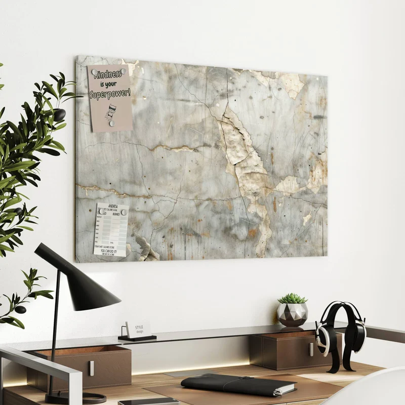 Metall Magnettafel - Abgeplatzter Putz