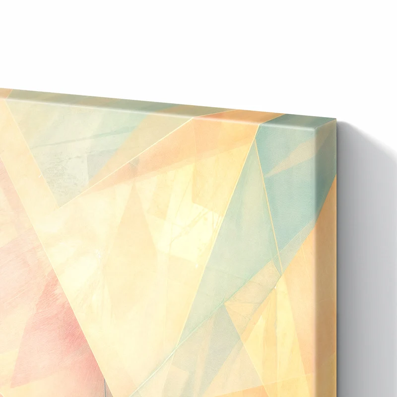 Metall Magnettafel - Geometrie in Pastell