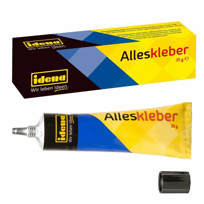 Idena Alleskleber 35g Tube - Starker Universalkleber für Papier, Karton und Basteln
