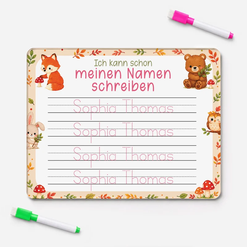 Ich Kann Schon Meinen Namen Schreiben Schreibtafel Kinder - Personalisiertes Geschenk | Acryl Maltafel