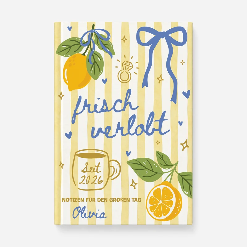 Frisch Verlobt - Personalisierte Hochzeitsgeschenke | Notizbuch A5