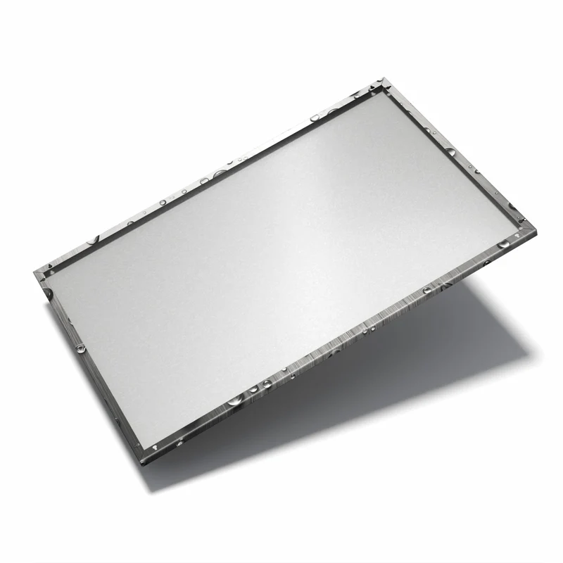 Metall Magnettafel - Wassertropfen auf Metall