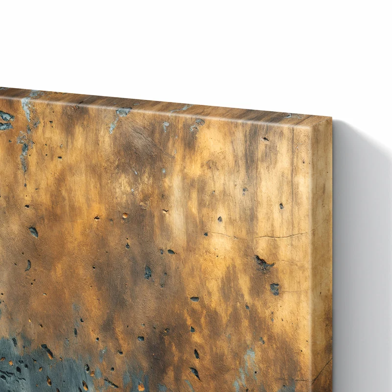 Metall Magnettafel - Rost über Schiefer