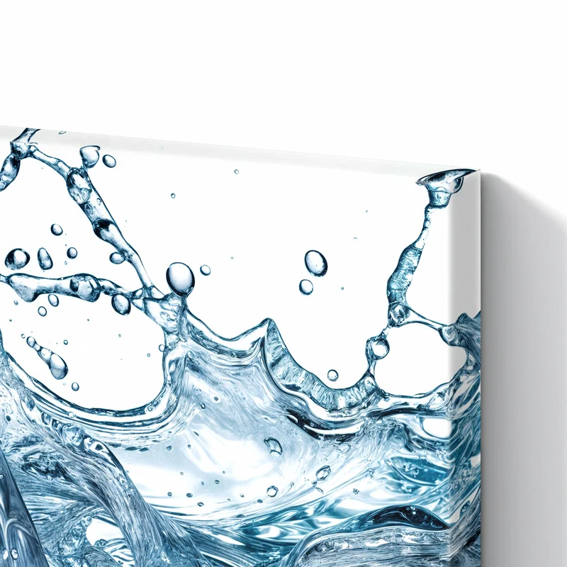 Metall Magnettafel - Eiswürfel im Wasser