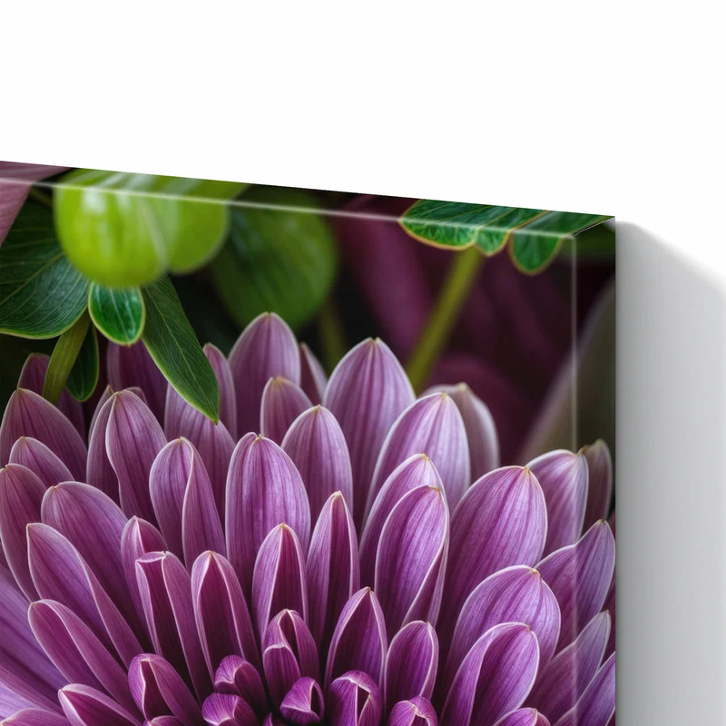 Metall Magnettafel - Rosen und Chrysantheme