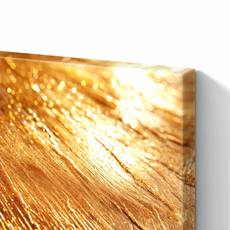 Metall Magnettafel - Schimmerndes Gold