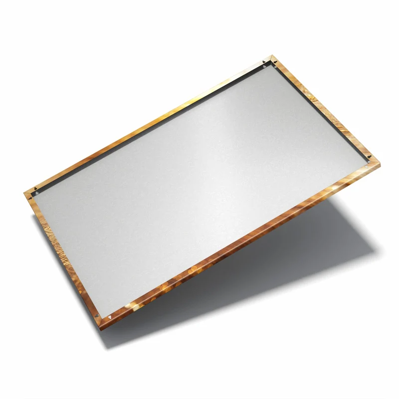Metall Magnettafel - Schimmerndes Gold