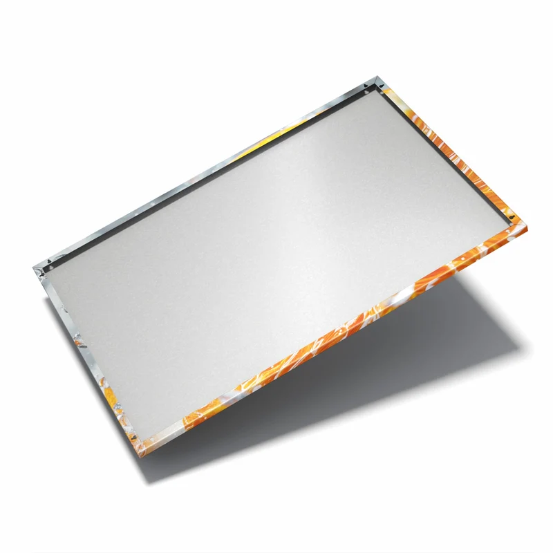Metall Magnettafel - Orangenscheibe im Wasser