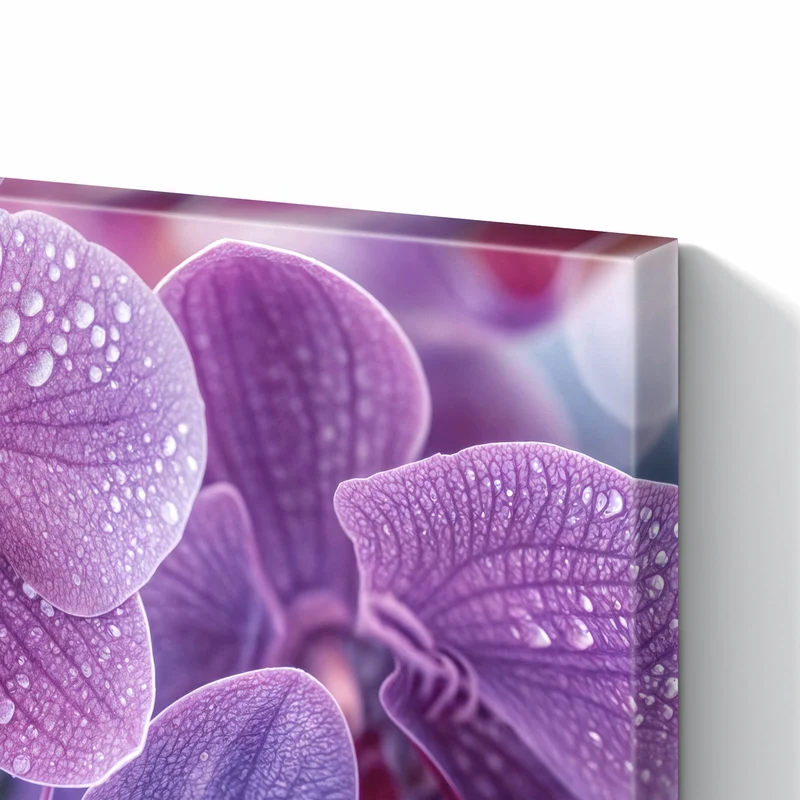 Metall Magnettafel - Orchideenblüten