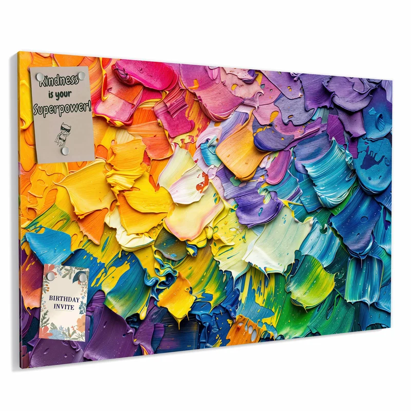 Metall Magnettafel - Regenbogenfarben