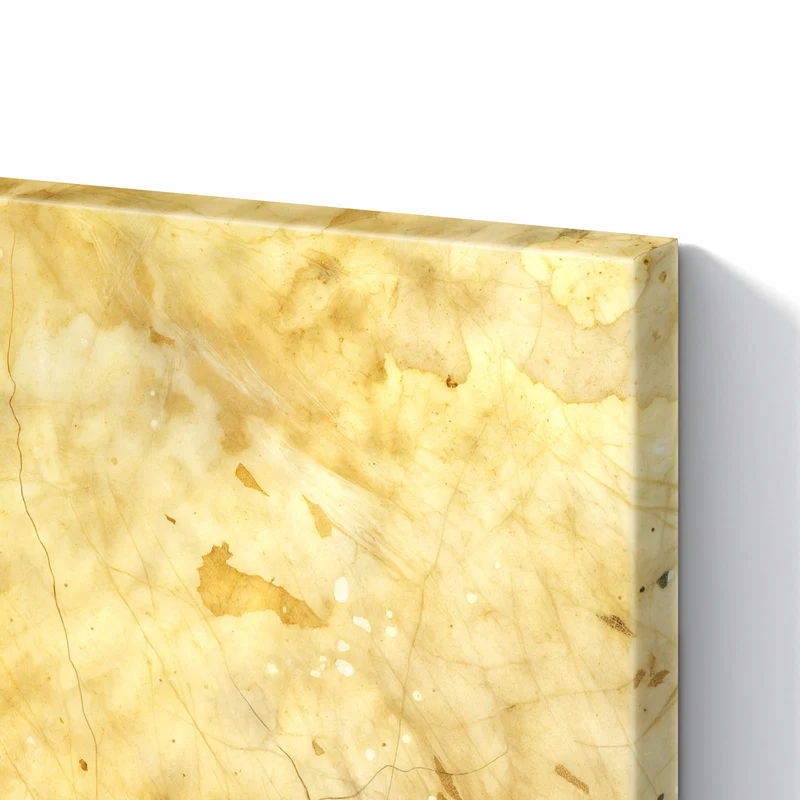 Metall Magnettafel - Honiggelber Marmor