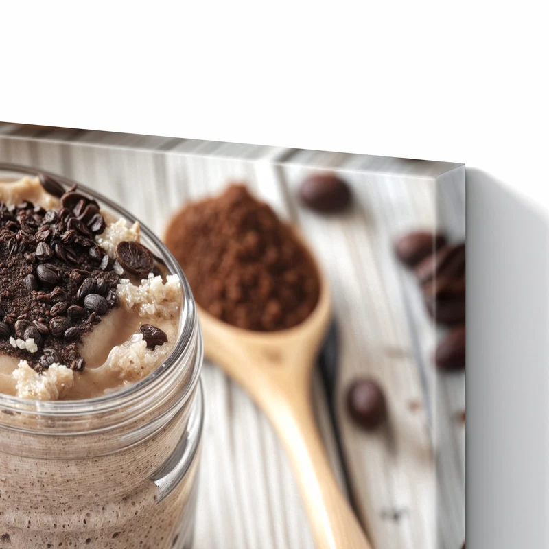 Metall Magnettafel - Kaffeedessert im Glas
