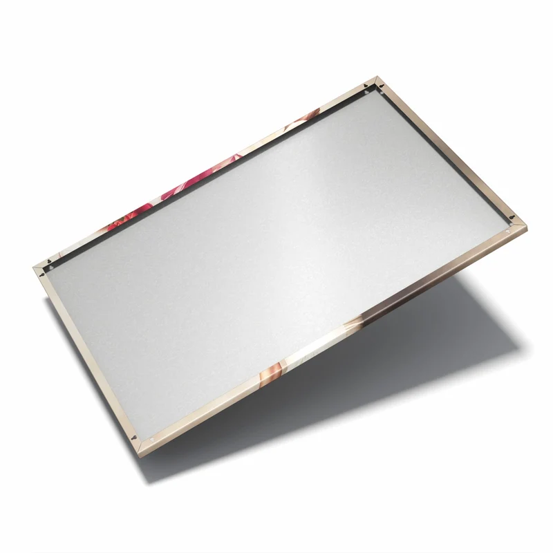 Metall Magnettafel - Frau mit Blumenhut