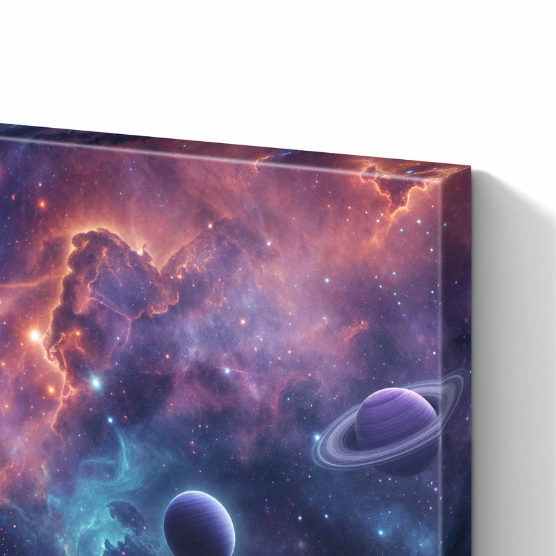 Metall Magnettafel - Planet mit Ring