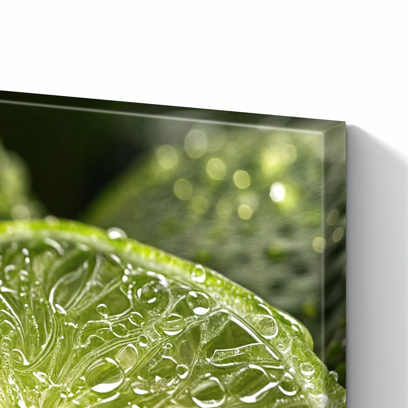 Metall Magnettafel - Nasse Limettenscheibe