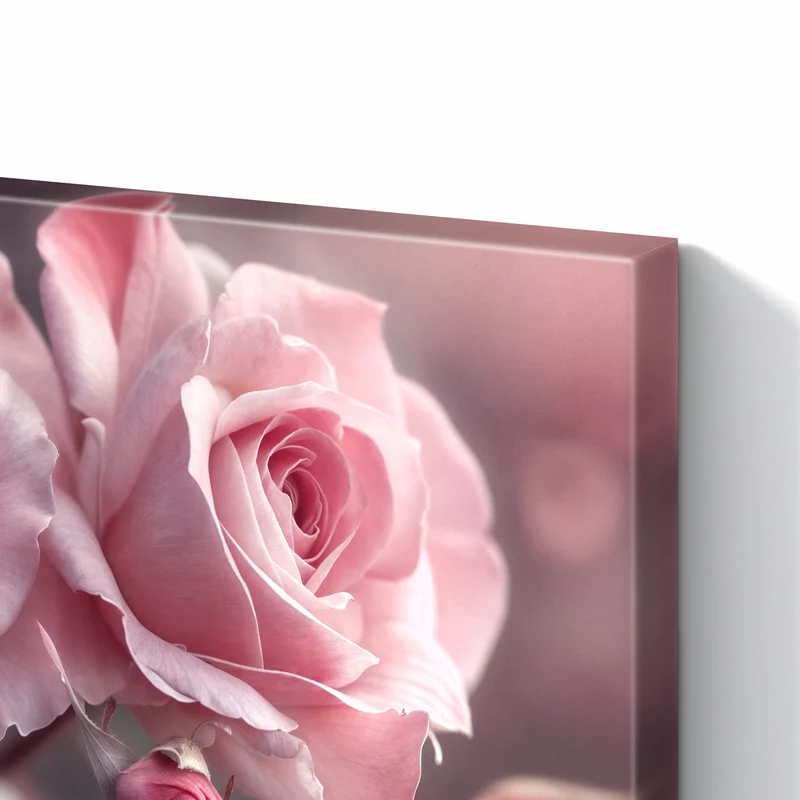 Metall Magnettafel - Romantische Rosen