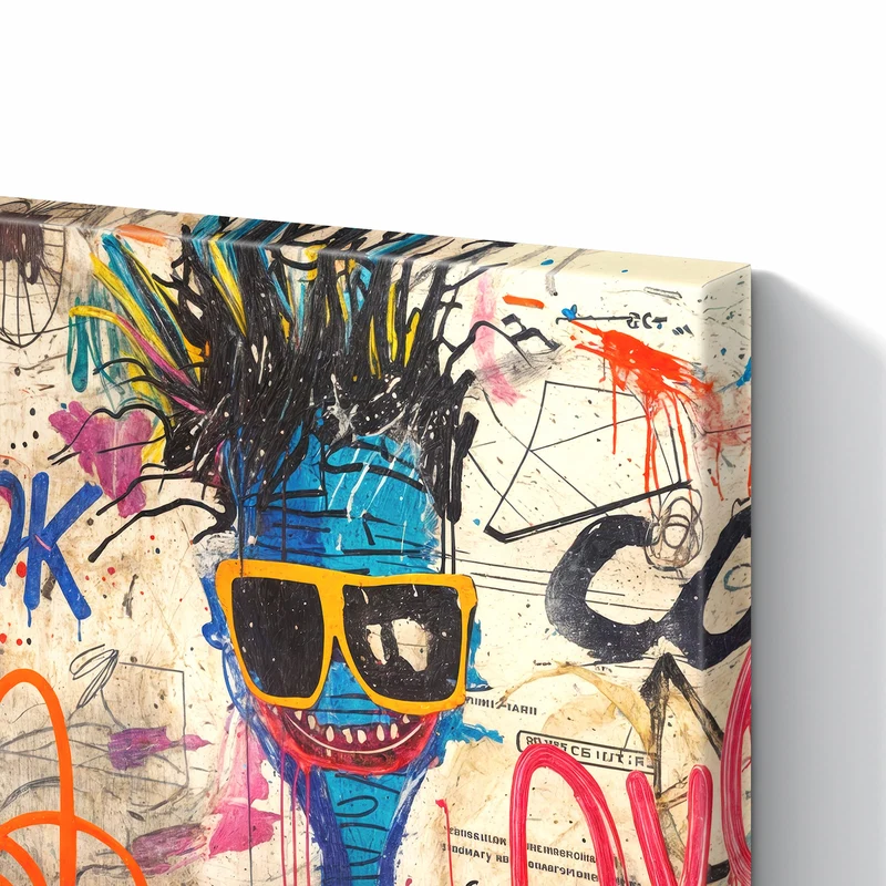 Metall Magnettafel - Graffiti-Figuren