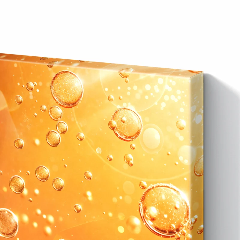 Metall Magnettafel - Orangen im Sprudel