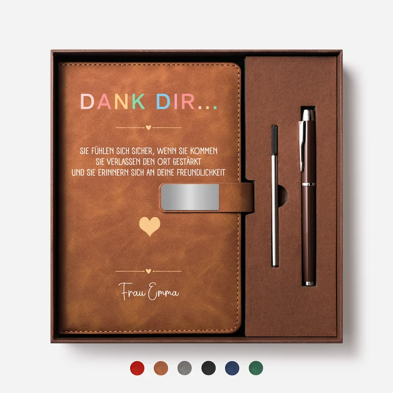 Danke Lehrer Sprüche Schön - Personalisiertes Geschenk | Notizbuch Mit Stift